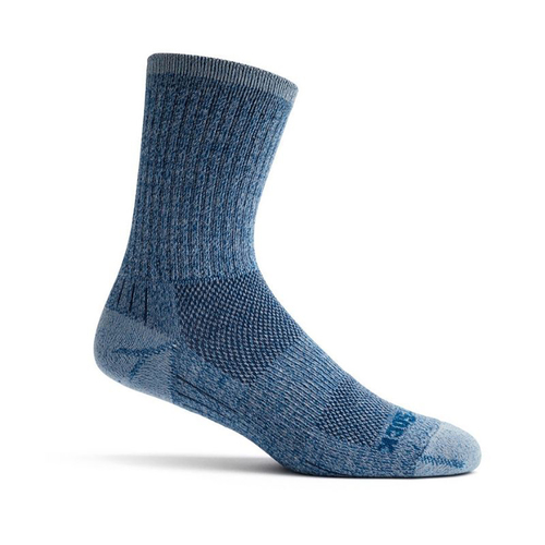 Wrightsock Escape Crew Blue Twist Unisex Socks M AU 4-7.5 Mens/6.5-9 Womens