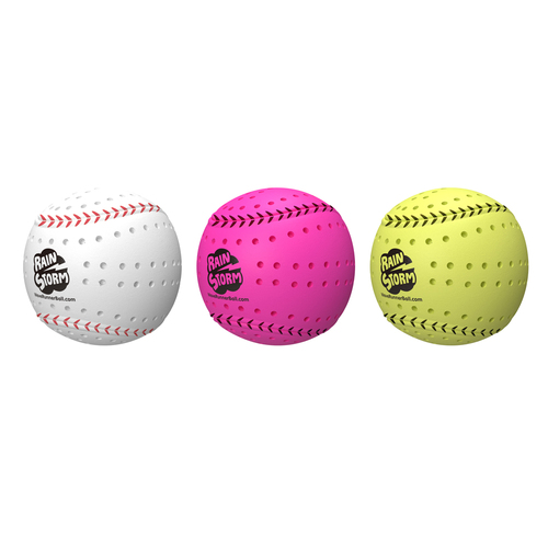 3PK Wave Runner Rainstorm Sports Ball 9cm Kids Soft Play Toy Assorted