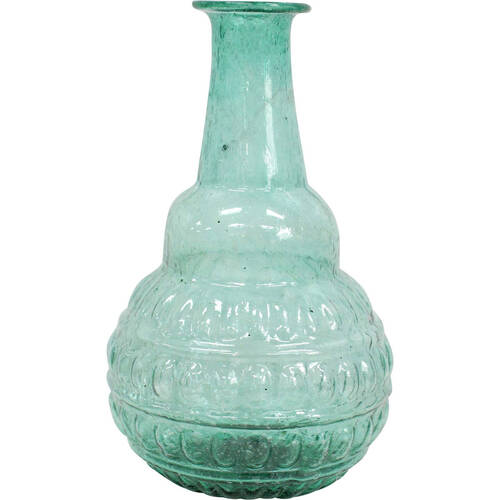 LVD Bud Vase Bubble Glass Home/Lounge Decor Large Green Velvet