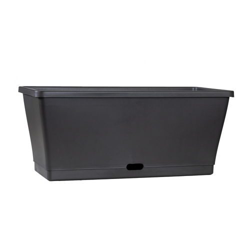 Homeleisure WaterSaver Metro Rectangle Pot Planter 75cm Charcoal 