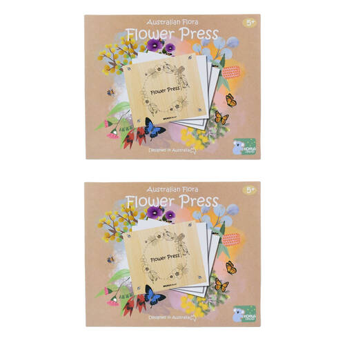 2PK Kaper Kidz Australian Flora Flower Press Craft Kit/Creativity Activity 3y+