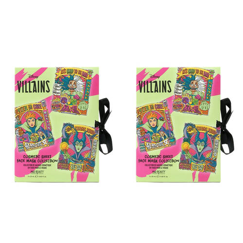 2PK Disney Wicked Villains Cosmetic Sheet Mask Trio 75ml Avocado/Peach/Coconut