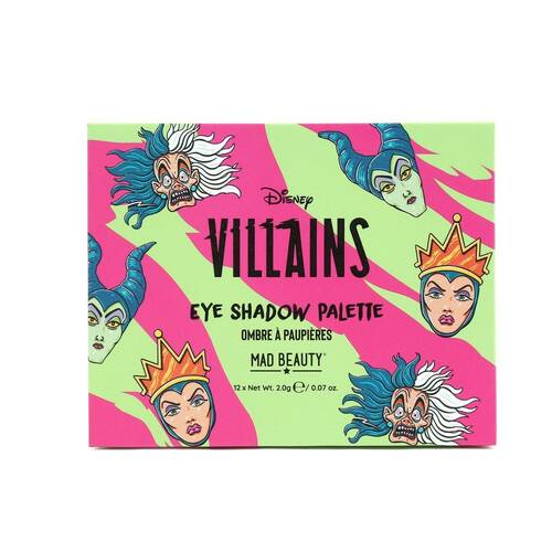12pc Disney Wicked Villains Pigmented Eyeshadow Makeup Palette 24g