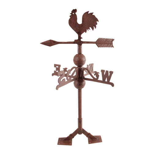 Esschert Design Cast Iron Weathervane Indoor Outdoor Decor Roster Brown