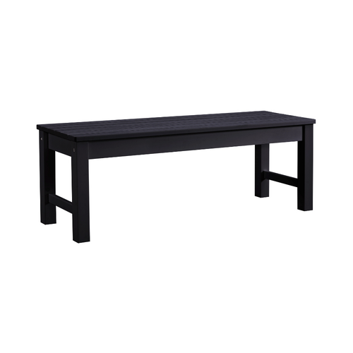 Winawood Garden/Patio 2 Seater Backless Bench Seat 120x61cm -  Charcoal Grey