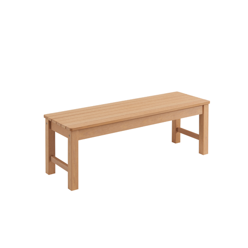 Winawood Garden/Patio 2 Seater Backless Bench Seat 120x61cm -  New Teak