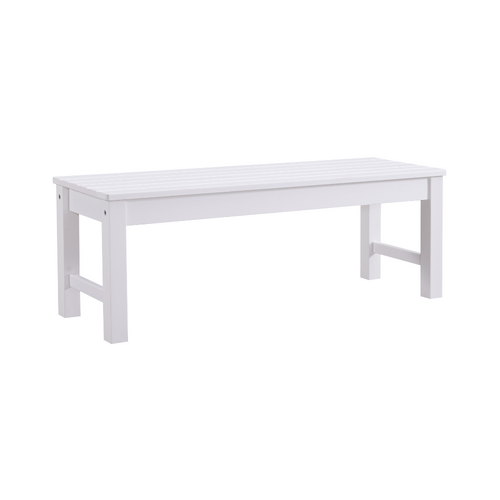 Winawood Garden/Patio 2 Seater Backless Bench Seat 98x98cm -  White