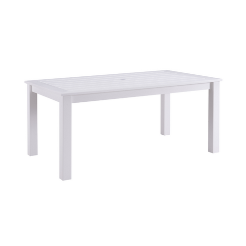 Winawood Garden/Patio Rectangular Dining Table 110x110cm -  White