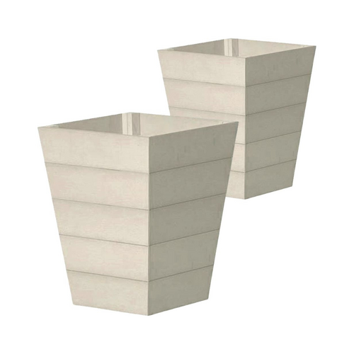 2pc Winawood Planter Pot Large Home/Garden Decor 55x43cm -  Stone Grey