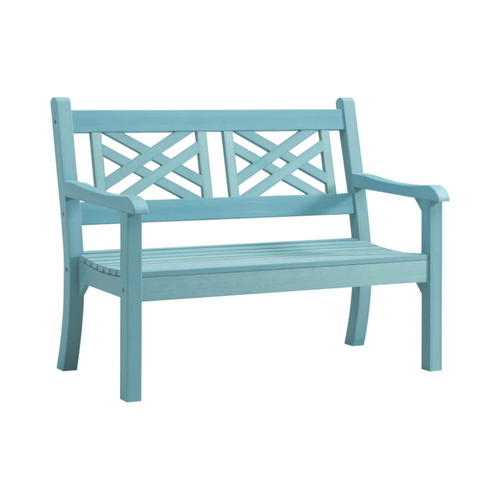 Winawood Garden/Patio Speyside 2 Seater Bench 105x97cm -  Powder Blue