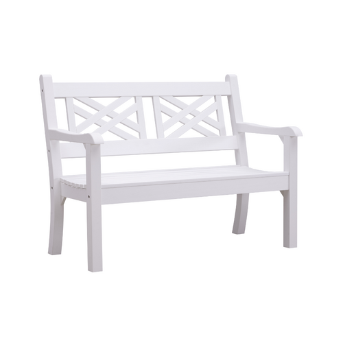 Winawood Garden/Patio Speyside 2 Seater Bench 122x43cm -  White