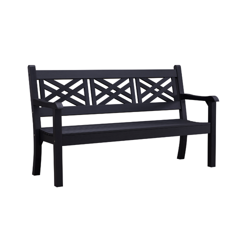 Winawood Garden/Patio Speyside 3 Seater Bench 122x43cm -  Charcoal Grey