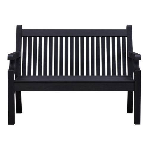 Winawood Garden/Patio Sandwick 2 Seater Bench  121x93cm -  Charcoal Grey