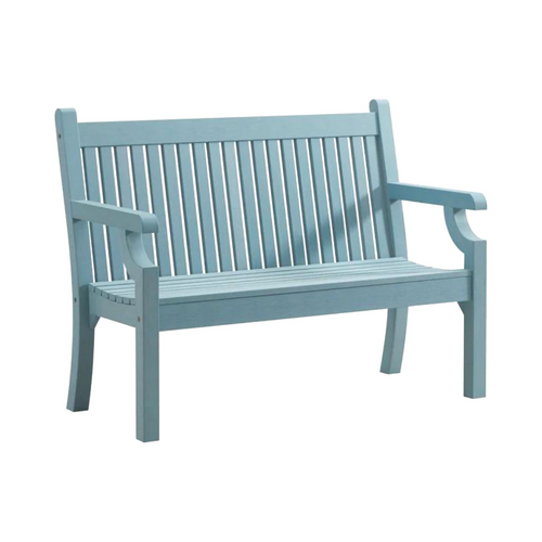 Winawood Garden/Patio Sandwick 2 Seater Outdoor Bench  121x93cm -  Powder Blue