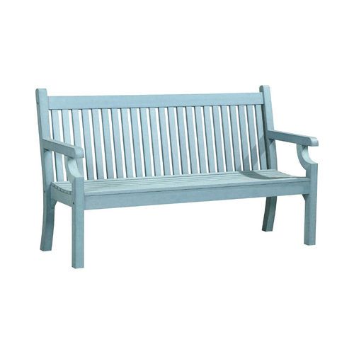 Winawood Garden/Patio Sandwick 3 Seater Outdoor Bench 156x93cm -  Powder Blue