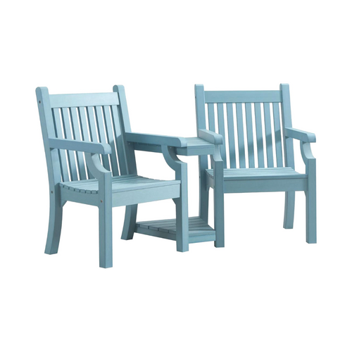 Winawood Sandwick Garden/Patio Love Seat w/ Table 172x93.5cm -  Powder Blue