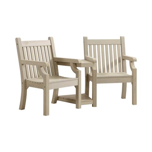 Winawood Sandwick Garden/Patio Love Seat w/ Table 172x93.5cm -  Stone Grey