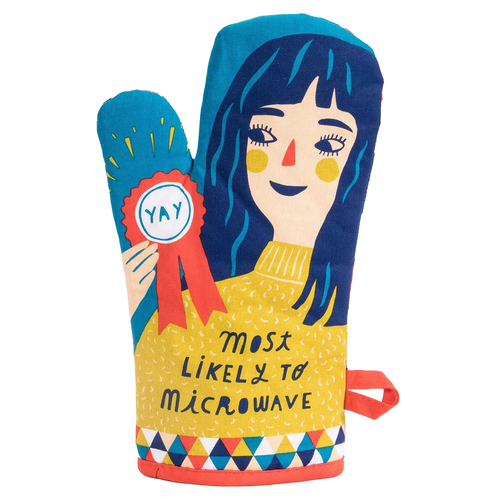 Blue Q Most Likely to Microwave Kitchen Oven Cotton Mitt Pot Holder