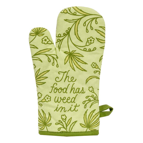 Blue Q Food Has Weed In It Kitchen Oven Cotton Mitt Pot Holder