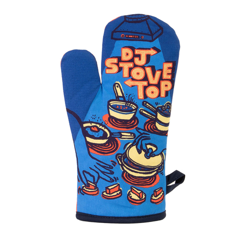 Blue Q DJ Stovetop Kitchen Oven Cotton Mitt Pot Holder