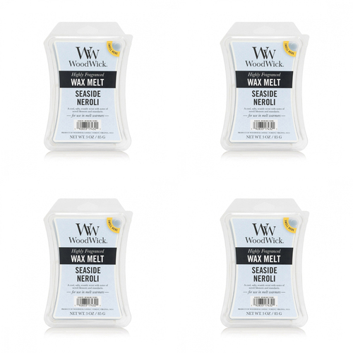 4PK WoodWick Seaside Neroli Scented Wax Melt Cube 9.7oz