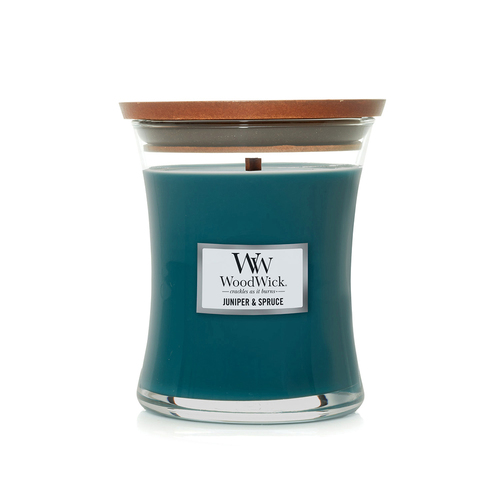 WoodWick 274g Scented Candle Juniper & Spruce Medium - Green
