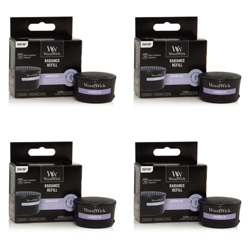 4PK WoodWick Lavender Spa Radiance Refill Fragrance 1.28oz