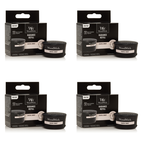 4PK WoodWick Coastal Sunset Radiance Refill Fragrance 1.28oz