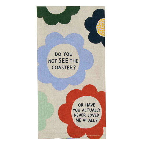 Blue Q The Coaster Dish Towel Kitchen Cleaning/Drying Cloth