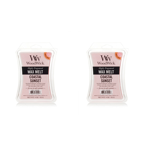 2x WoodWick Coastal Sunset Wax Melt Exquisite Fragrance