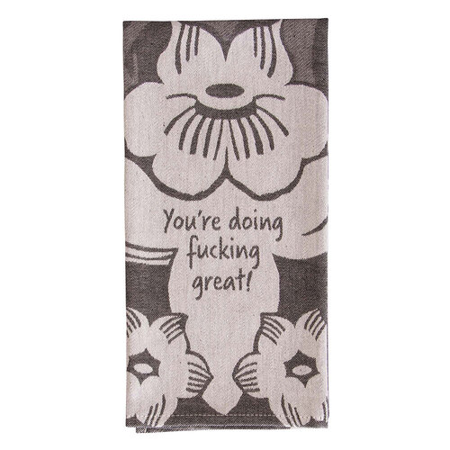 Blue Q Doing f*cking Great Dish Towel Kitchen Cleaning/Drying Cloth