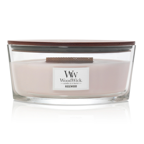 Woodwick 453g Scented Candle Rosewood Ellipse - Pink
