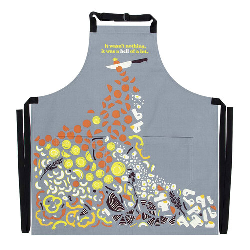Blue Q It Wasn't Nothing Kitchen Cotton Apron Cooking Bib w/ Pockets