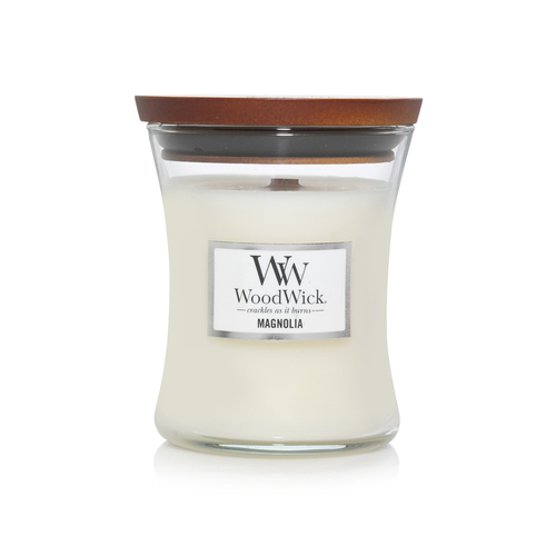 WoodWick 274g Scented Candle Magnolia Medium - White