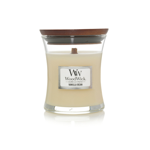 WoodWick 85g Scented Candle Vanilla Bean Mini - White