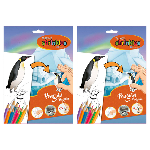 2PK Shrinkles Penguin Slim Pack 30cm