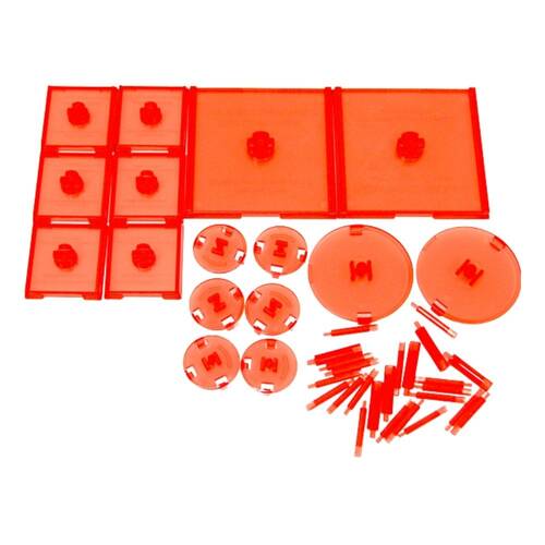 Dungeons & Dragons Attack Wing Base & Pegs Set - Red