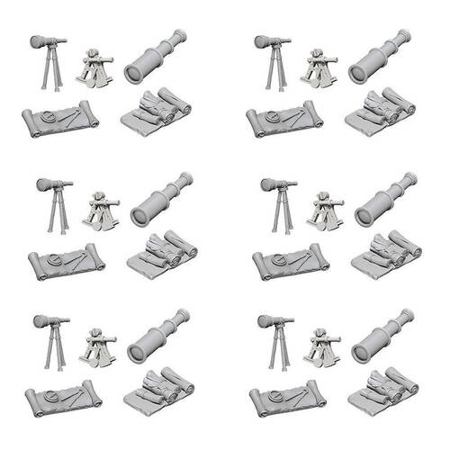 6x 5pc Wizkids Deep Cuts Unpainted Miniatures Navigators Pack