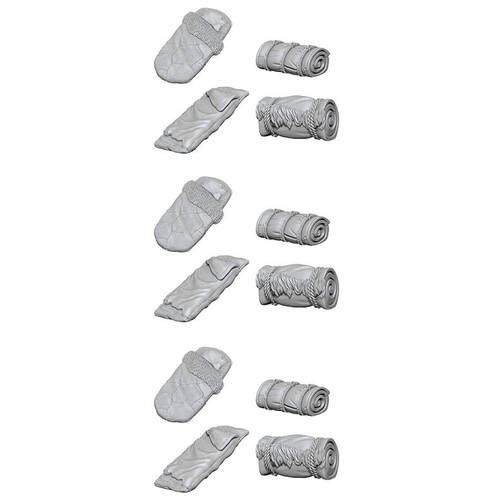Wizkids Deep Cuts Unpainted Miniatures Bedrolls Figure Collectable Toy