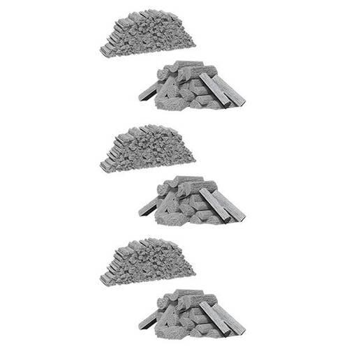 Wizkids Deep Cuts Unpainted Miniatures Piles of Wood