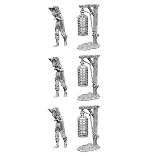 Wizkids Deep Cuts Unpainted Miniatures Hanging Cage