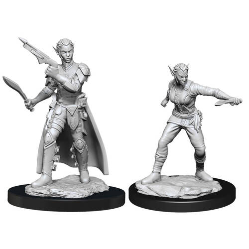 2pc Dungeons & Dragons Nolzur's Marvelous Unpainted Minis Shifter Rogue Female