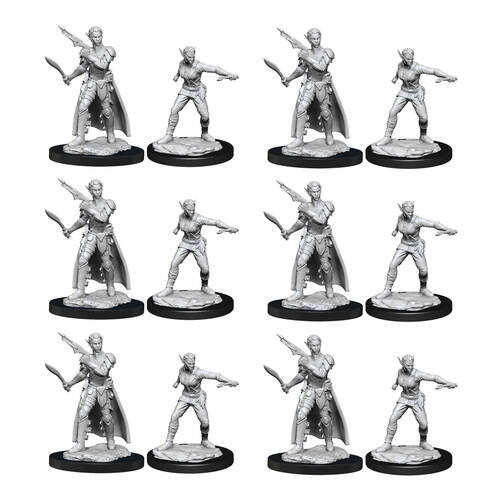 6x 2pc Dungeons & Dragons Nolzur's Marvelous Unpainted Minis Shifter Rogue Female