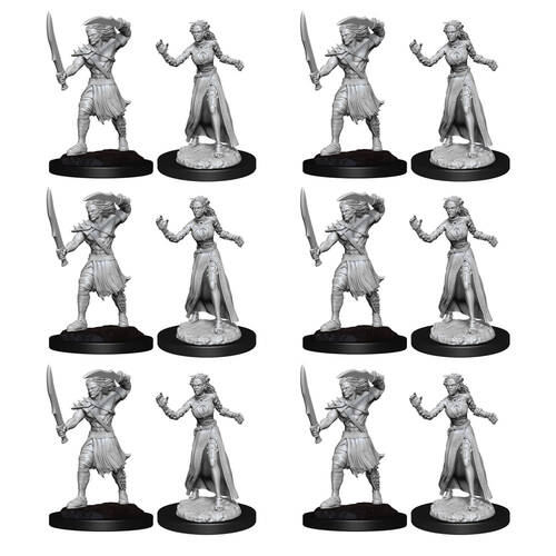 6x 2pc Wizkids Magic the Gathering Unpainted Miniatures Vampire Lacerator & Hexmage