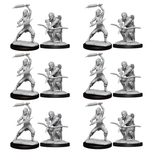 6x 2pc Dungeons & Dragons Nolzur's Marvelous Miniatures Shifter Wildhunt Ranger Male