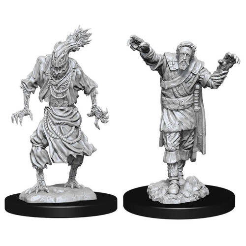 2pc Dungeons & Dragons Nolzur's Marvelous Unpainted Miniatures Scarecrow & Stone Cursed