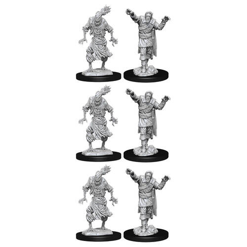 3x 2pc Wizkids D&D Nolzur's Marvelous Unpainted Miniatures Scarecrow & Stone Cursed