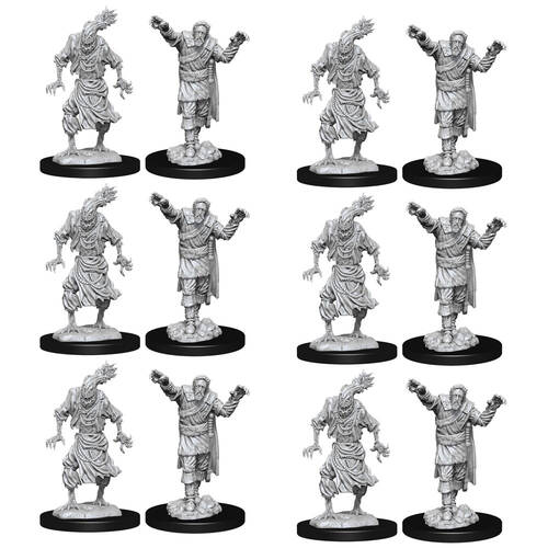 6x 2pc Dungeons & Dragons Nolzur's Marvelous Unpainted Miniatures Scarecrow & Stone Cursed