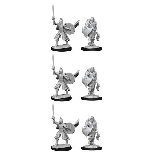 3x 2pc Magic the Gathering Unpainted Miniatures Human Berserkers