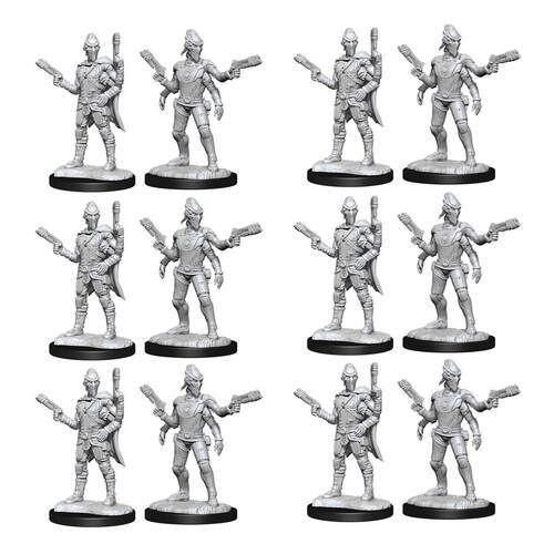 6x 2pc Wizkids Starfinder Deep Cuts Unpainted Miniatures Kasatha Operative
